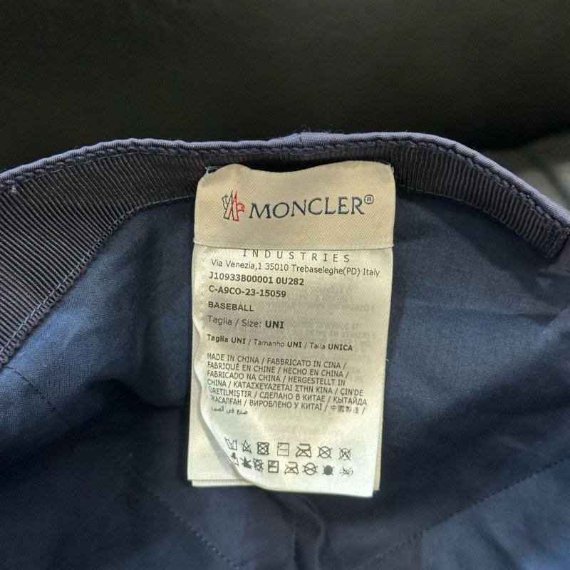 💎Han's house精品服飾💎moncler 尼龍 防水 LOGO 帽子 現貨 原價11300-2
