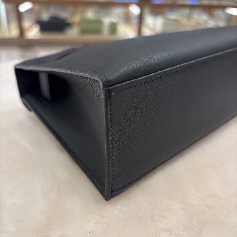 Hermes Mini Kelly Pochette 黑色金扣 全新現貨-8