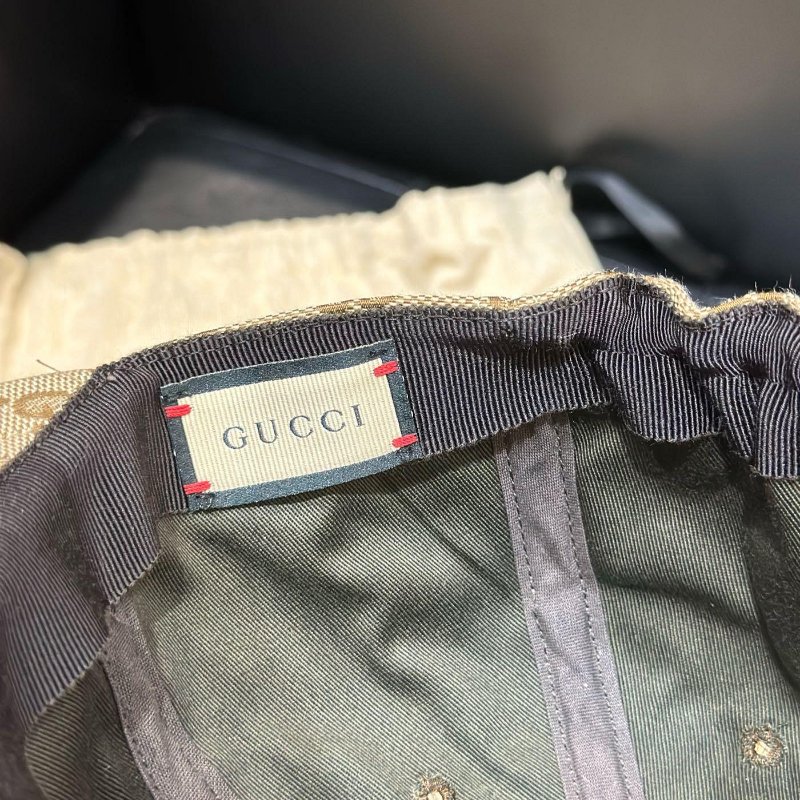 💎Han's house精品服飾💎GUCCI 滿版 老花 帽子 ‎751400 義大利製 男 原價15000-5