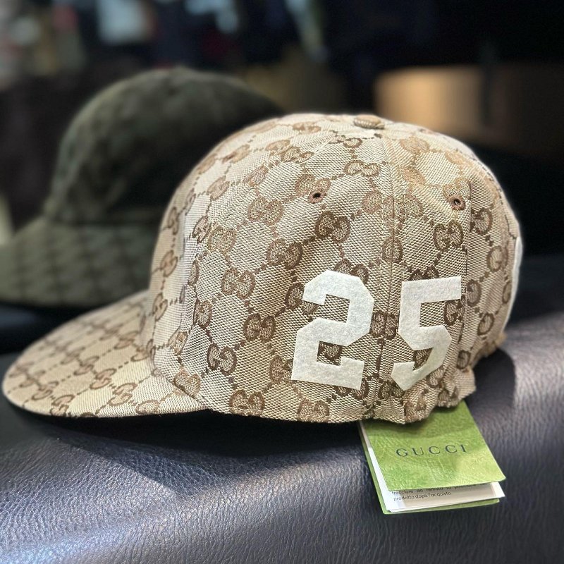 💎Han's house精品服飾💎GUCCI 滿版 老花 帽子 ‎751400 義大利製 男 原價15000-7