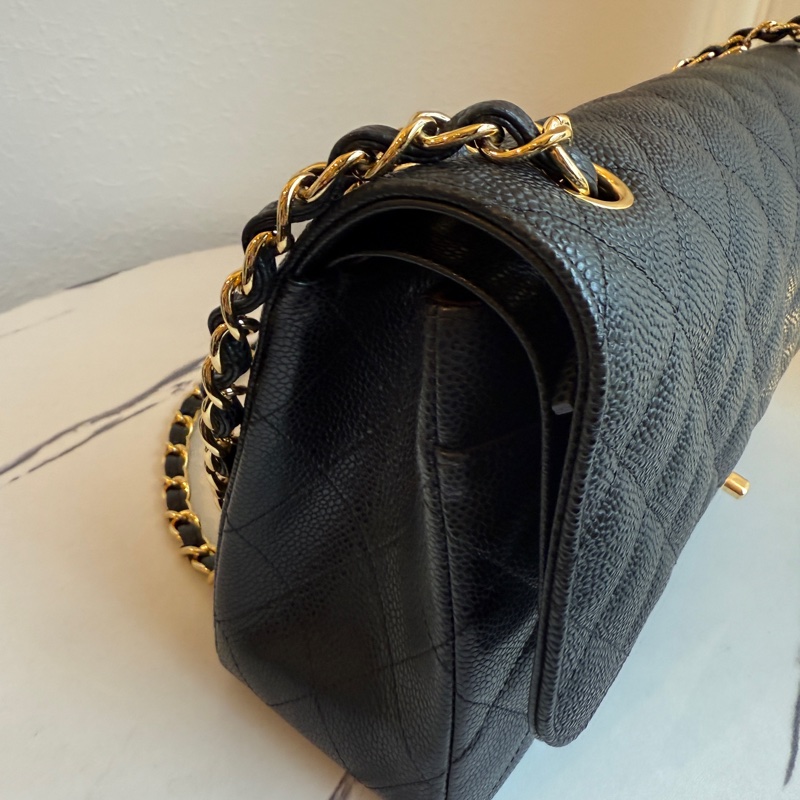 Chanel jumbo 黑色荔枝😍😍-3