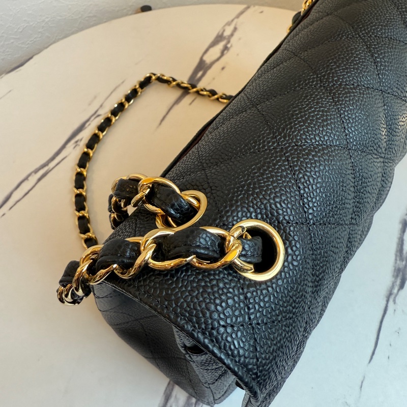 Chanel jumbo 黑色荔枝😍😍-4