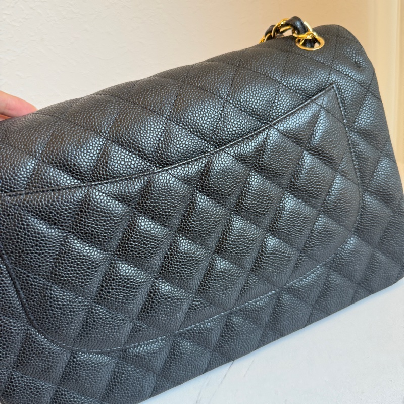 Chanel jumbo 黑色荔枝😍😍-5