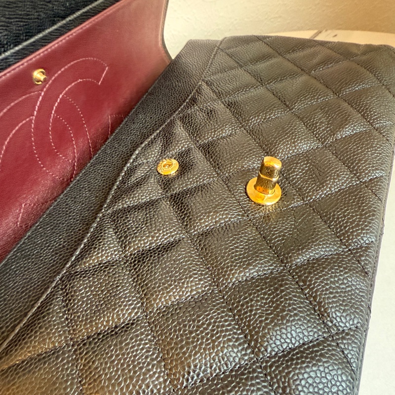 Chanel jumbo 黑色荔枝😍😍-10