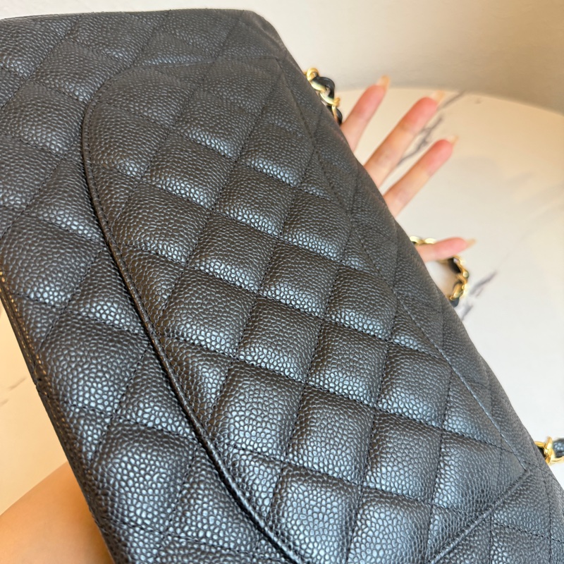 Chanel jumbo 黑色荔枝😍😍-13