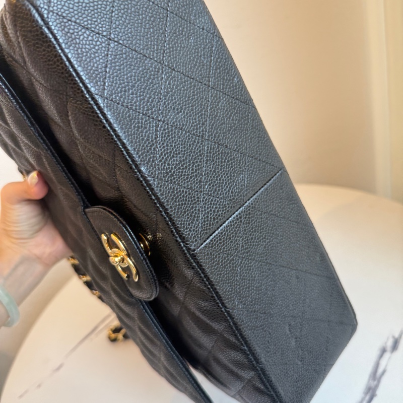 Chanel jumbo 黑色荔枝😍😍-14