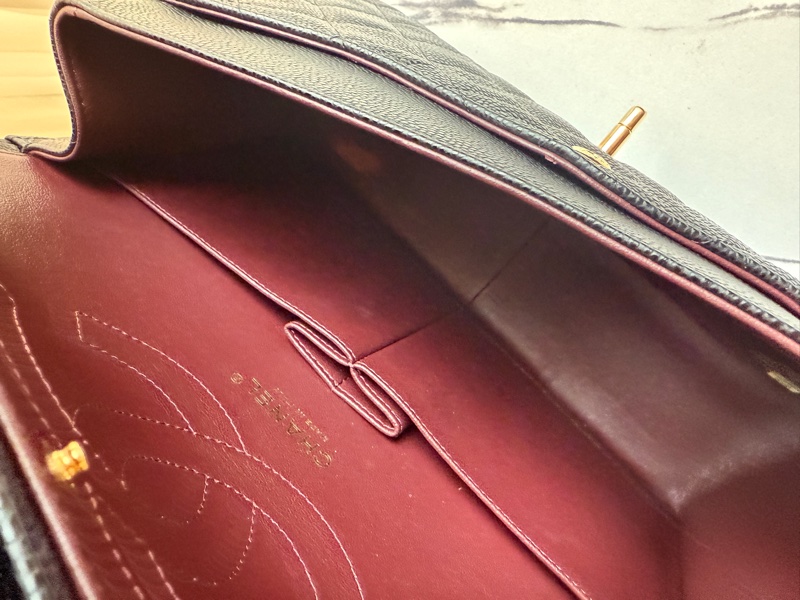 Chanel jumbo 黑色荔枝😍😍-17