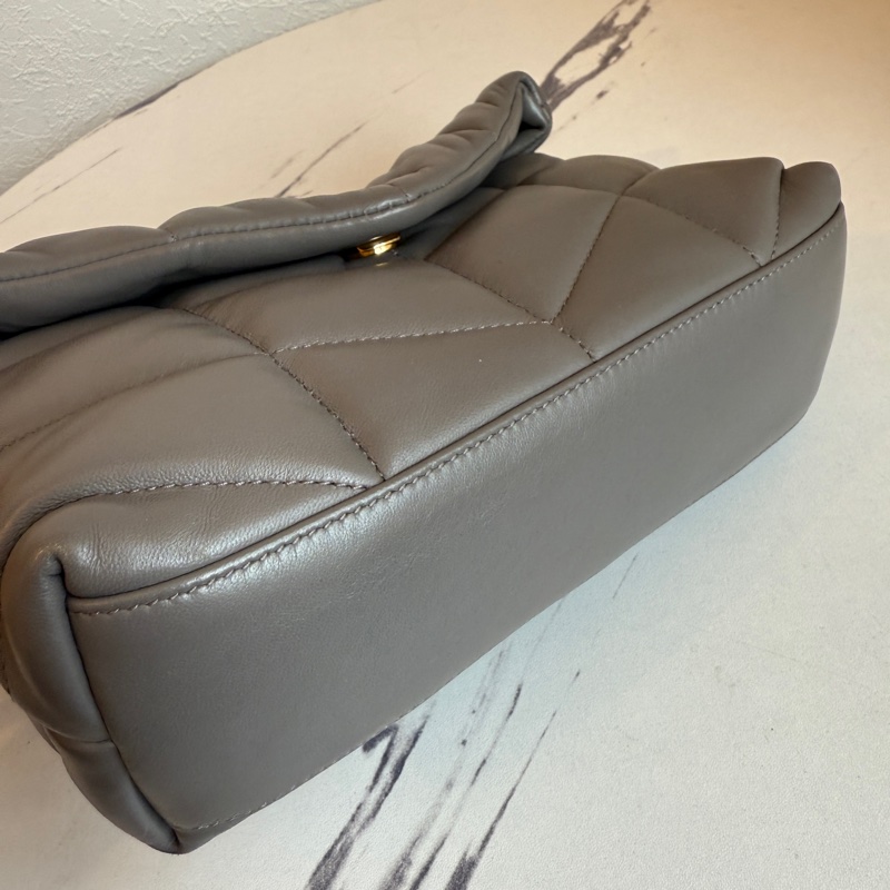 ysl 超好看的灰色 斜背包~~-5