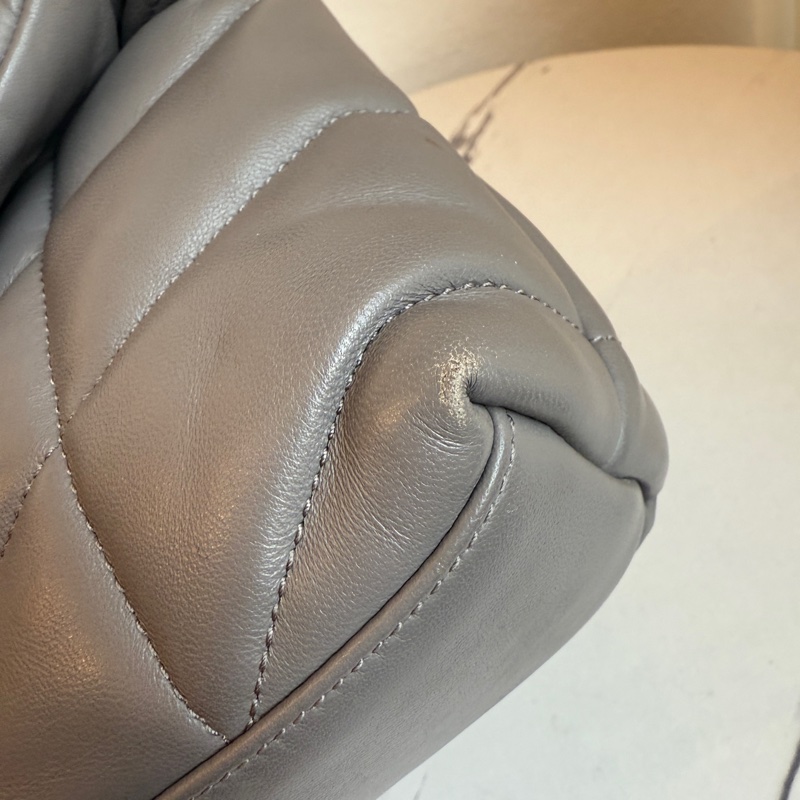 ysl 超好看的灰色 斜背包~~-7