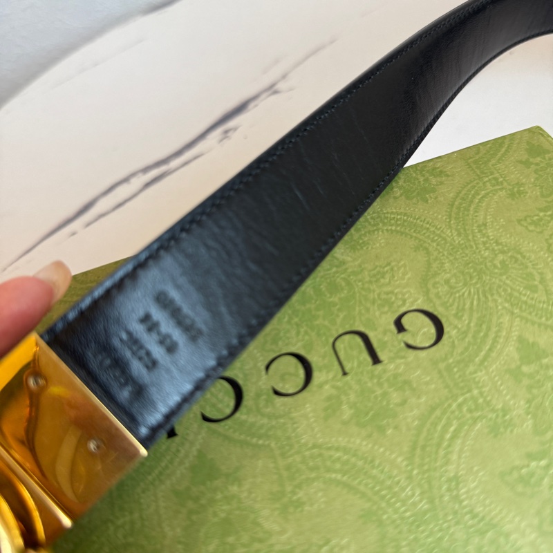 Gucci 雙面用的皮帶 超讚 85公分-6