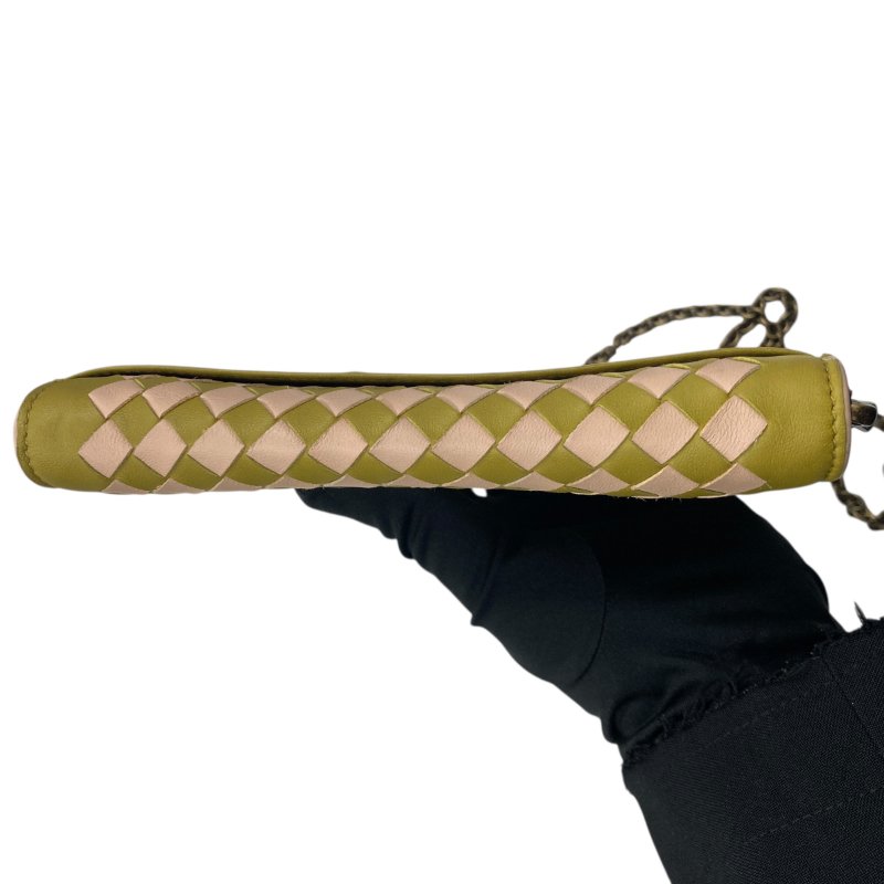 BOTTEGA VENETA 寶緹嘉 INTRECCIATO 細皮革編織 皮革 肩背包 撞色-5