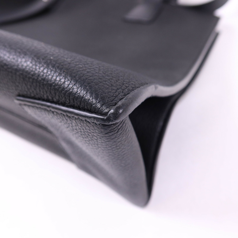 LOEWE 牛皮皮革Buckle Horizontal Tote銀扣肩背袋-12