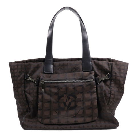 CHANEL 尼龍New Travel Line Tote Bag銀扣手挽袋