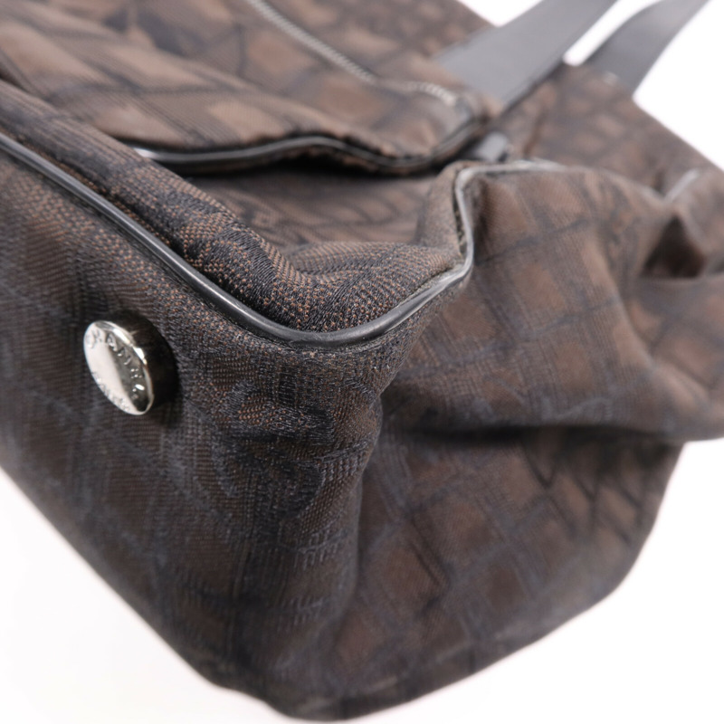 CHANEL 尼龍New Travel Line Tote Bag銀扣手挽袋-4