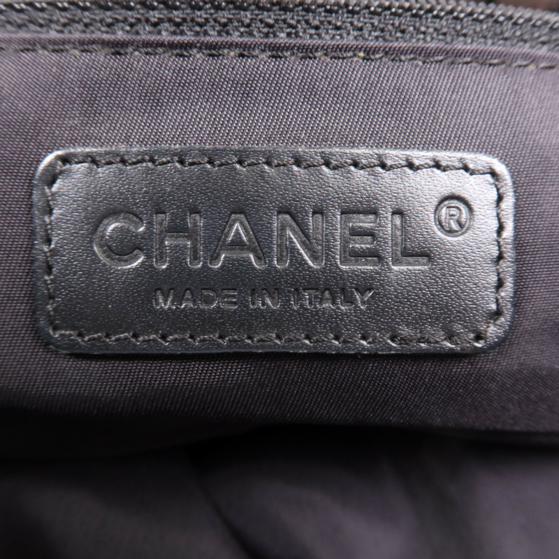 CHANEL 尼龍New Travel Line Tote Bag銀扣手挽袋-12