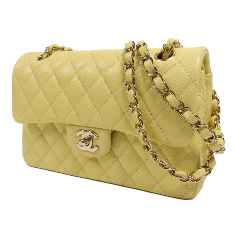 CHANEL 牛皮皮革Classic 23金扣鏈帶肩背袋-2