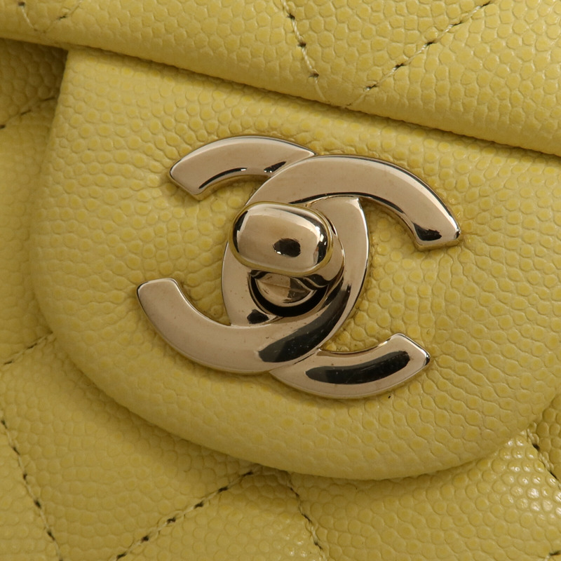 CHANEL 牛皮皮革Classic 23金扣鏈帶肩背袋-9