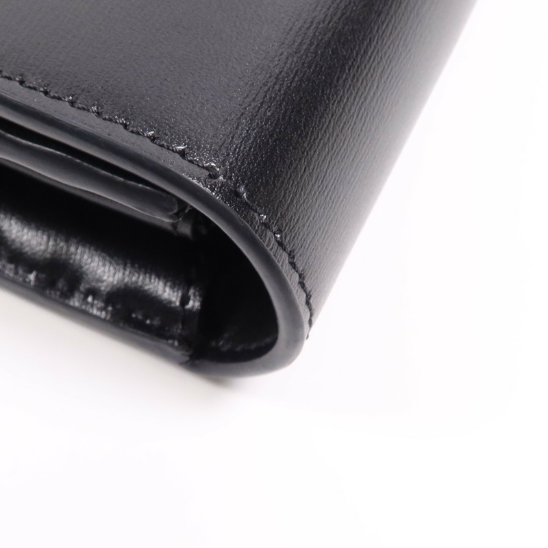 CELINE 牛皮皮革Long Wallet金扣長錢包-12