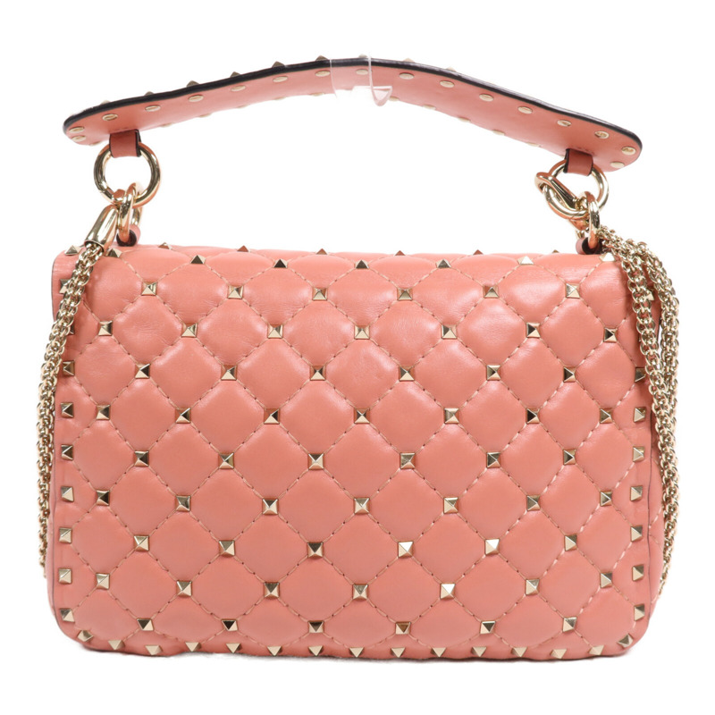 Valentino 牛皮皮革Chain Shoulder Bag金扣肩背袋-1