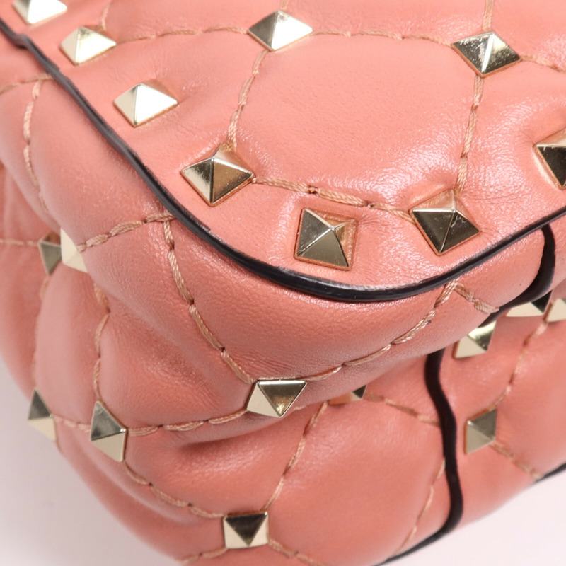 Valentino 牛皮皮革Chain Shoulder Bag金扣肩背袋-5