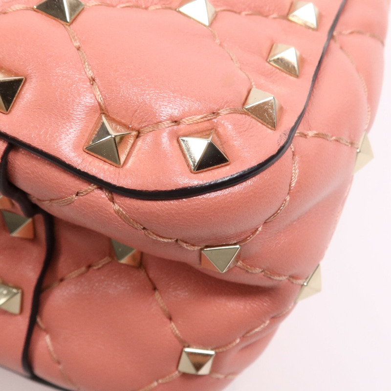 Valentino 牛皮皮革Chain Shoulder Bag金扣肩背袋-6