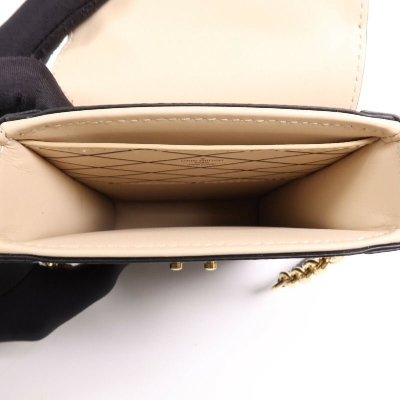 LOUIS VUITTON Monogram Pochette Trunk Vertical金扣鏈帶肩背袋-4