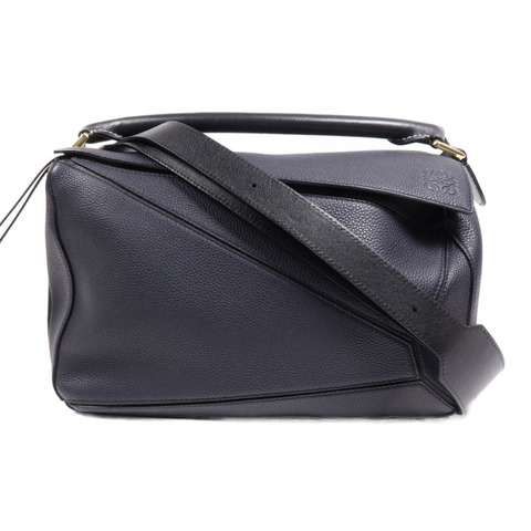 LOEWE 牛皮皮革2 way Shoulder Bag金扣手挽肩背兩用袋