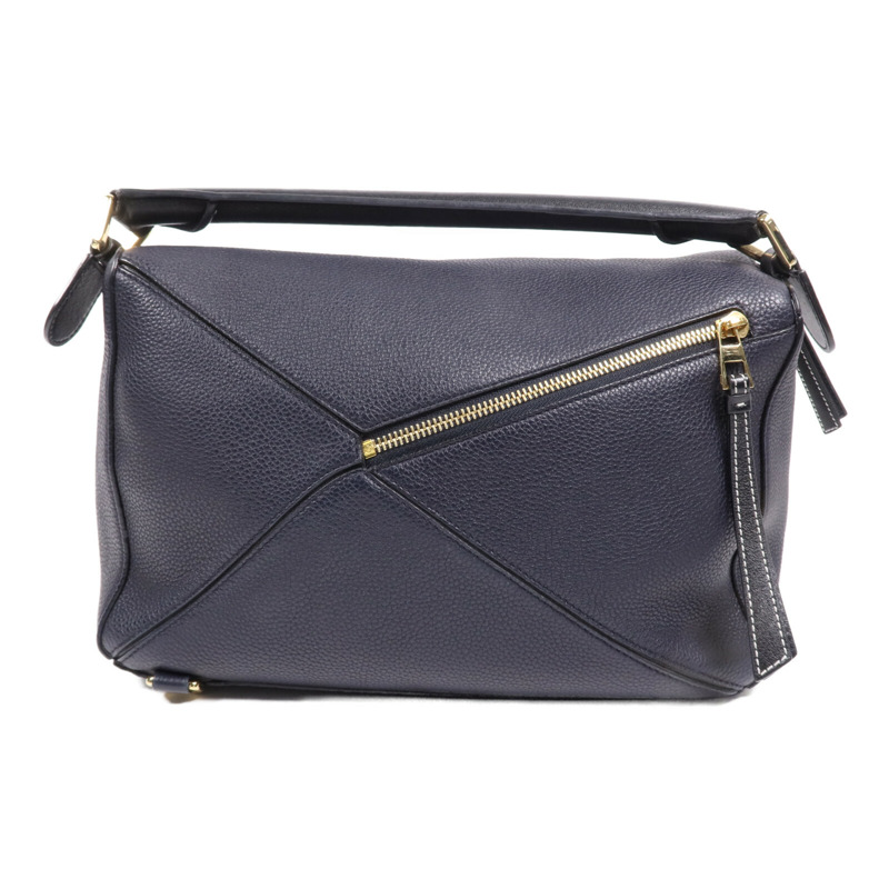 LOEWE 牛皮皮革2 way Shoulder Bag金扣手挽肩背兩用袋-1