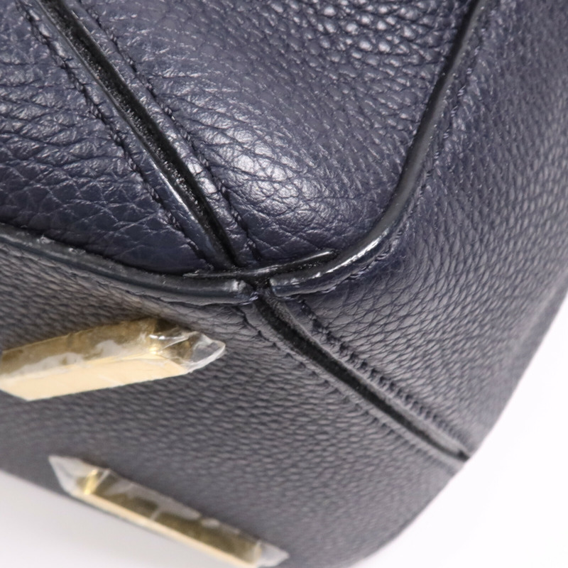 LOEWE 牛皮皮革2 way Shoulder Bag金扣手挽肩背兩用袋-6