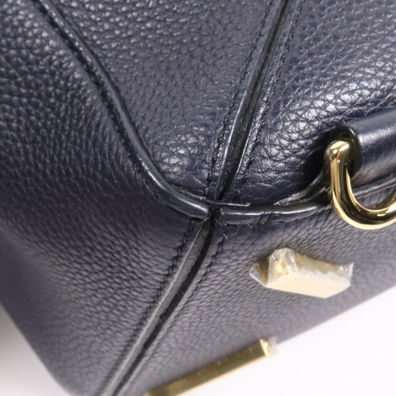 LOEWE 牛皮皮革2 way Shoulder Bag金扣手挽肩背兩用袋-7