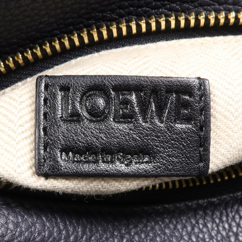 LOEWE 牛皮皮革2 way Shoulder Bag金扣手挽肩背兩用袋-12