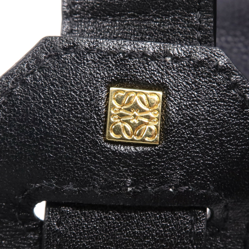 LOEWE 牛皮皮革2 way Shoulder Bag金扣手挽肩背兩用袋-15