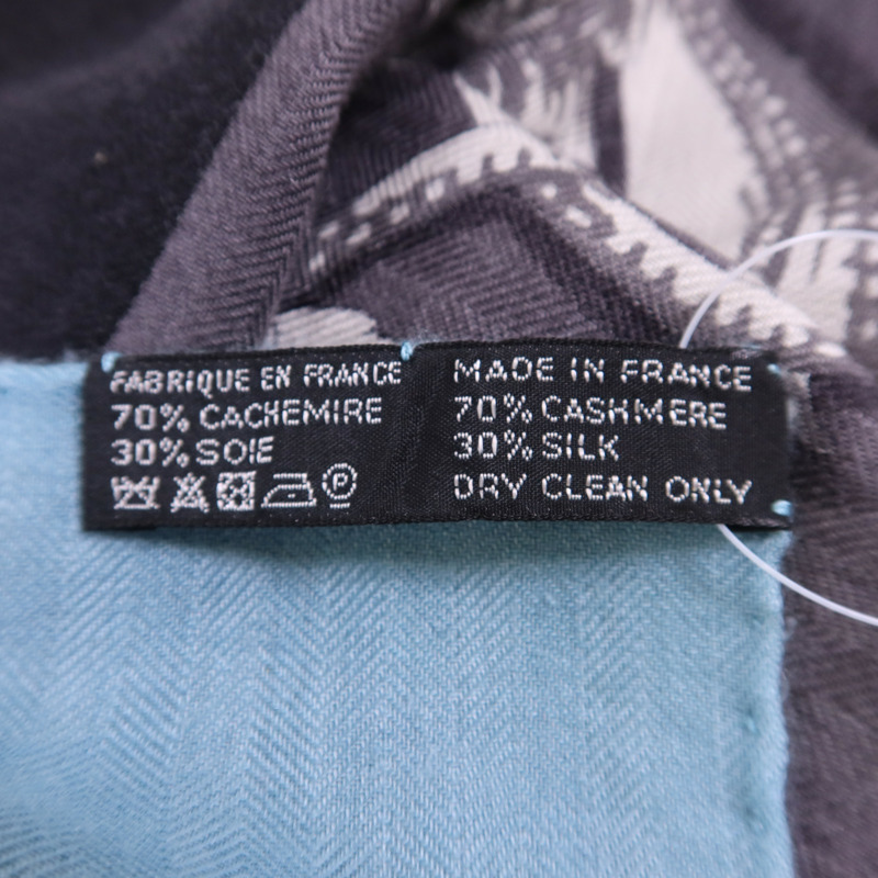 HERMES 絲質/羊絨Scarf 140X140絲巾-12