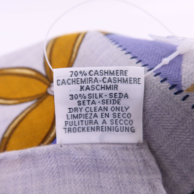 HERMES 絲質/羊絨Scarf 140X140絲巾-11