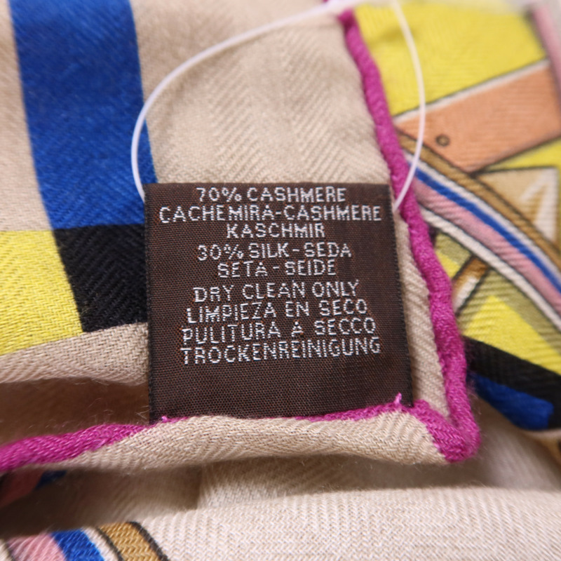 HERMES 絲質/羊絨Scarf 140X140絲巾-13