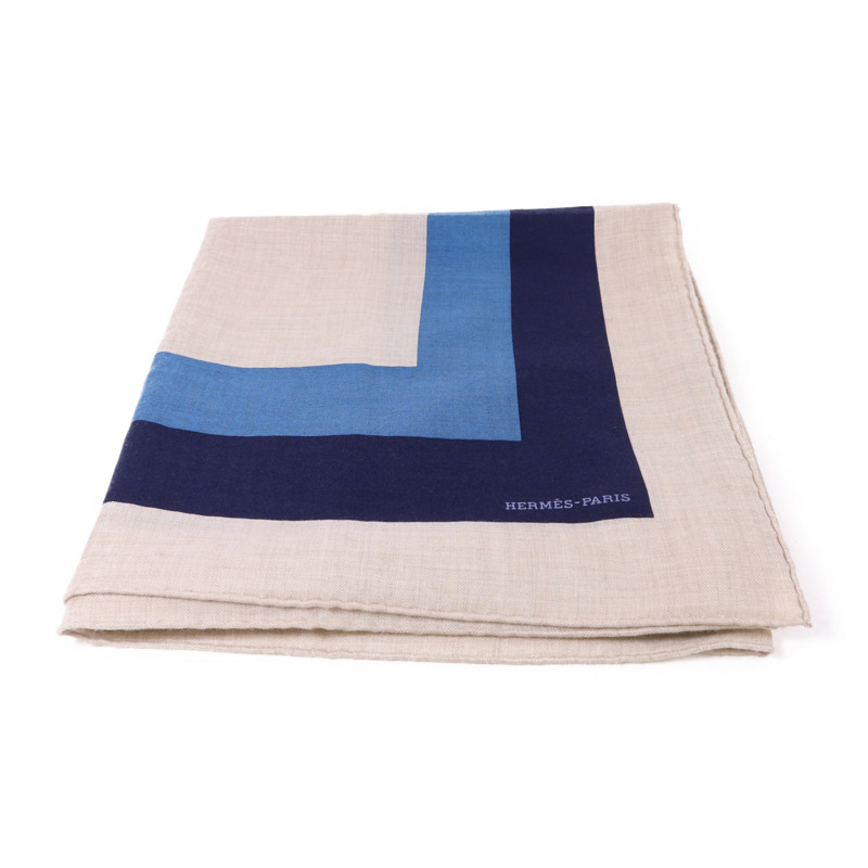 HERMES 絲質/羊絨Scarf 140X140絲巾-0