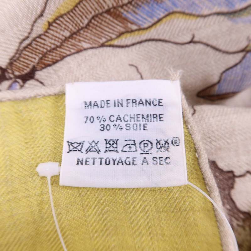 HERMES 絲質/羊絨Scarf 140X140絲巾-14