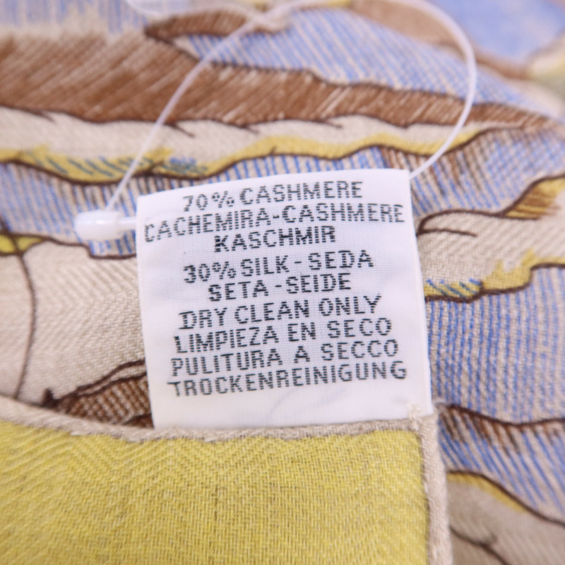 HERMES 絲質/羊絨Scarf 140X140絲巾-15