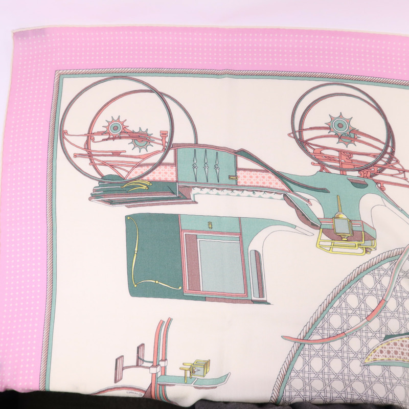 HERMES 絲質/羊絨Scarf 140X140絲巾-1