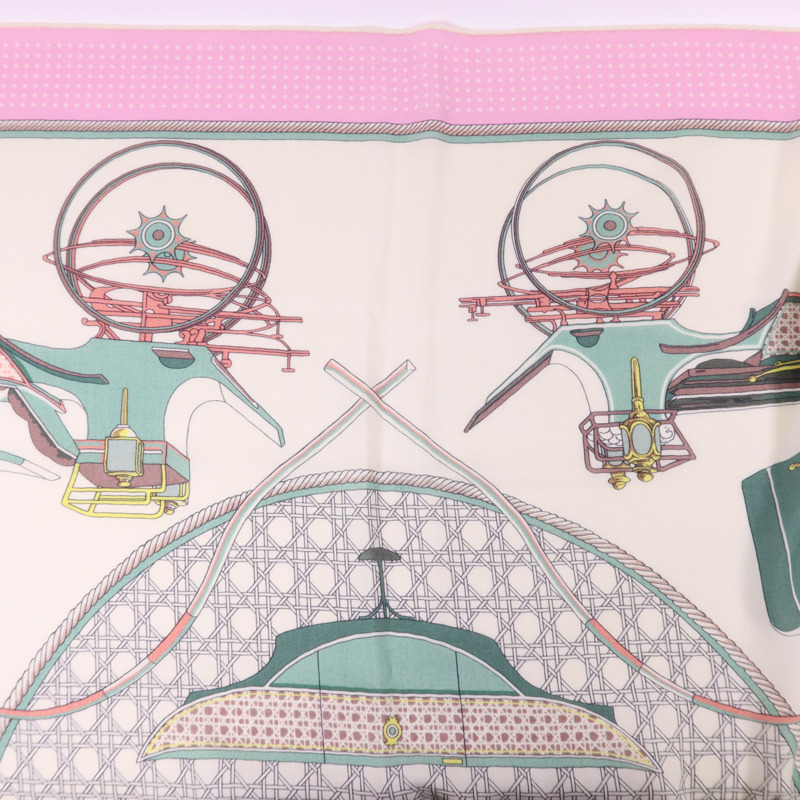 HERMES 絲質/羊絨Scarf 140X140絲巾-2