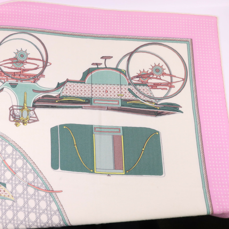 HERMES 絲質/羊絨Scarf 140X140絲巾-3