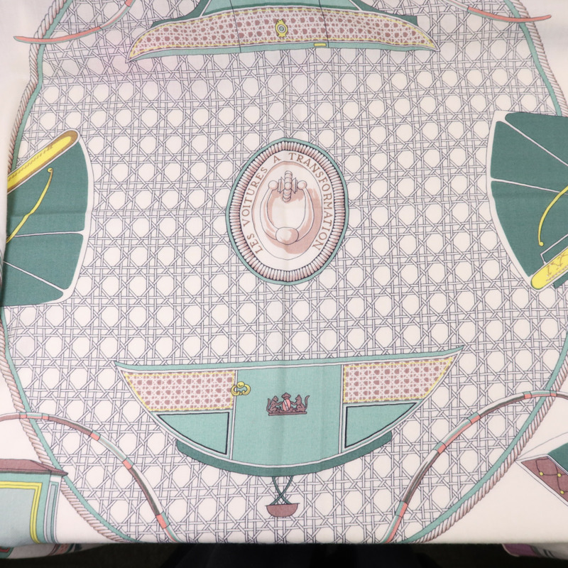 HERMES 絲質/羊絨Scarf 140X140絲巾-5