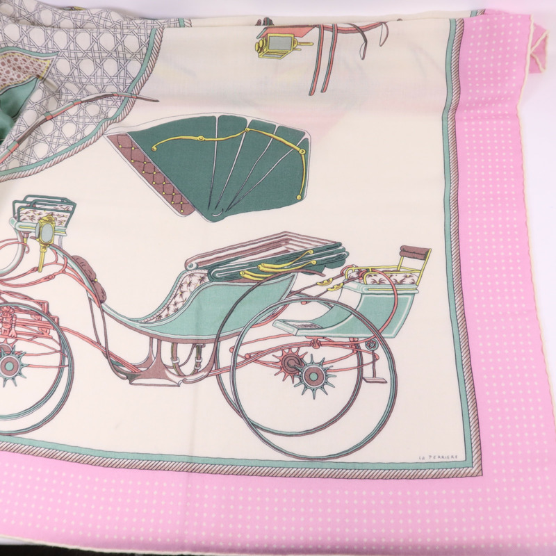 HERMES 絲質/羊絨Scarf 140X140絲巾-9