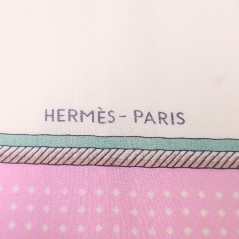 HERMES 絲質/羊絨Scarf 140X140絲巾-10
