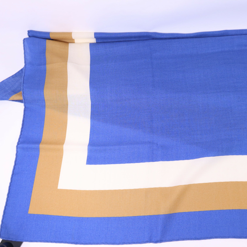 HERMES 絲質/羊絨Scarf 140X140絲巾-7
