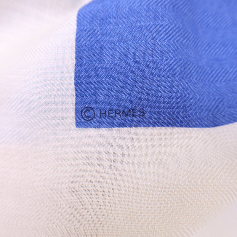 HERMES 絲質/羊絨Scarf 140X140絲巾-11