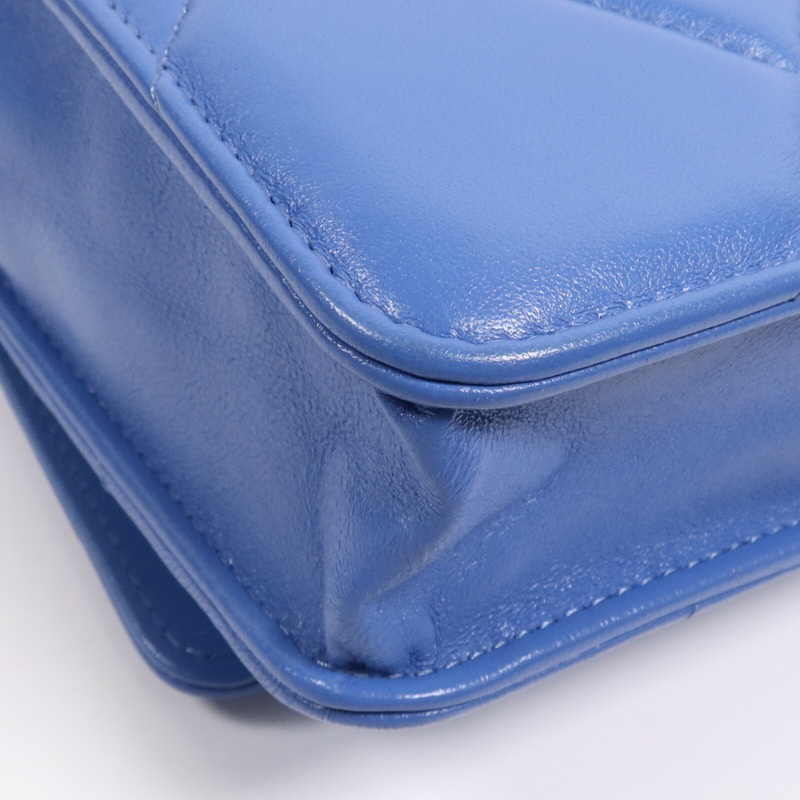 CHANEL 羊皮皮革19 WOC Wallet On Chain鏈帶手挽肩背兩用袋-12