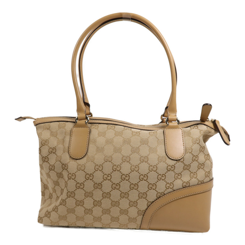 GUCCI 帆布Hand Bag金扣肩背袋-1