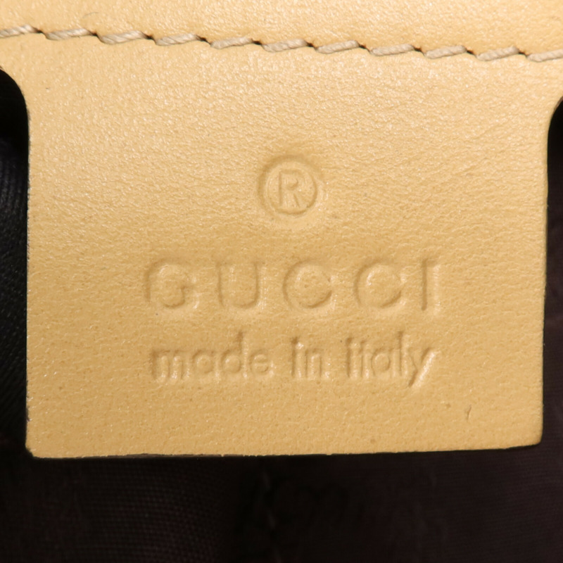 GUCCI 帆布Hand Bag金扣肩背袋-5
