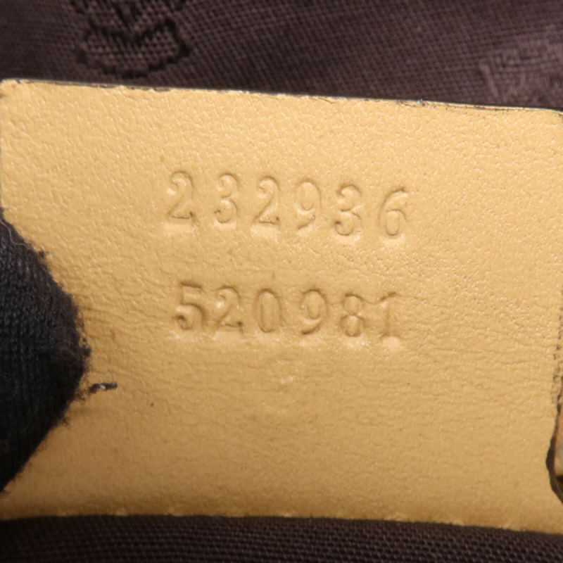 GUCCI 帆布Hand Bag金扣肩背袋-6